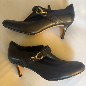 Cole Haan Black Marta Leather Ankle Bootie